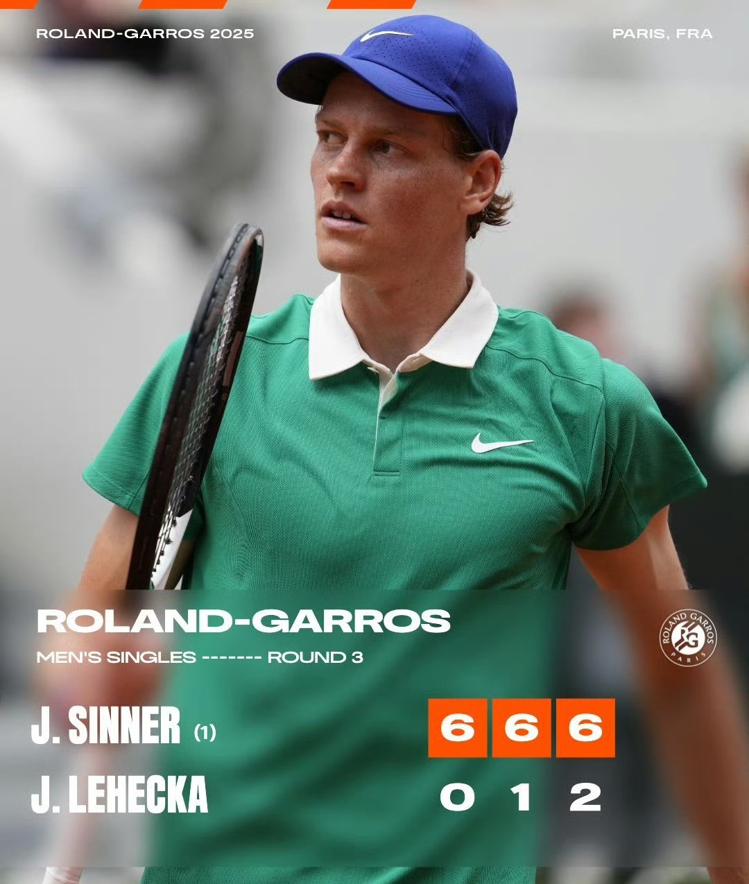 包含联合杯绝杀拉沃尔杯，辛纳统治全场的词条